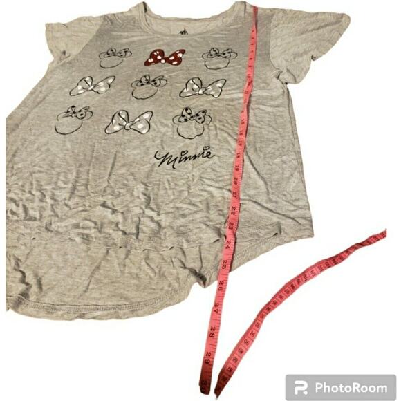 Gray Large Disney Minnie Mouse Short Sleeve T-Shirt - Picture 9 of 10